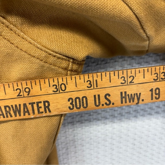 LL Bean Men’s XXL Original Field Coat Barn Chore Tan Jacket Flannel Lined Vtg - Picture 7 of 9